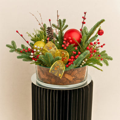 Festive Christmas Table Arrangement