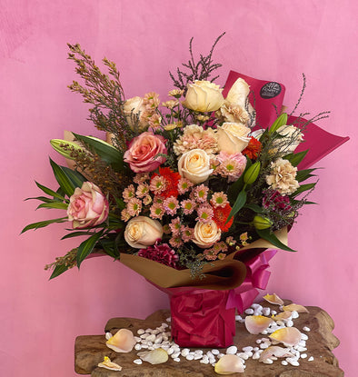 Special bouquet of mixed flowers